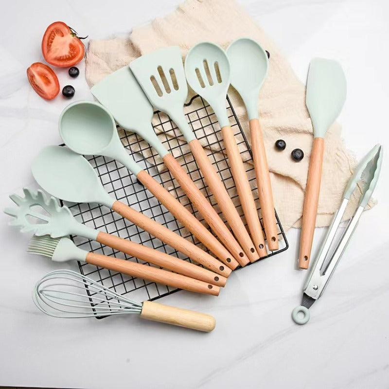 Wholesale Kitchen Silicone Shovel Set of 12 Pieces